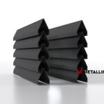 Ламели для забора жалюзи Luxe V RAL 7024 – порошковое покрытие, толщина 0,45 мм в Новороссийске | фото 1
