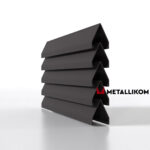 Ламели для забора жалюзи Luxe Л RAL 8019 – покрытие полиэстер, толщина 0,45 мм в Новороссийске | фото 1