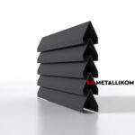 Ламели для забора жалюзи Luxe Л RAL 7024 – покрытие полиэстер, толщина 0,45 мм в Новороссийске | фото 1