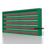 Планкен для забора Printec под дерево 120 mm RAL 6002 – покрытие порошковое, толщина 0,45 мм в Новороссийске | фото 1