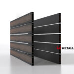 Планкен для забора Printec под дерево 120 mm RAL 7024 – покрытие полиэстер, толщина 0,45 мм в Новороссийске | фото 1