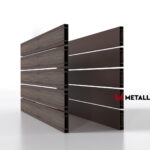 Планкен для забора Printec под дерево 120 mm RAL 8017 – покрытие полиэстер, толщина 0,45 мм в Новороссийске | фото 2