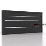 Планкен для забора 190 mm RAL 9005 – покрытие матовое, толщина 0,45 мм в Новороссийске | фото 3