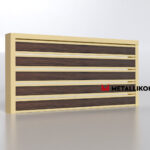 Планкен для забора Printec под дерево 120 mm RAL 1014 – покрытие матовое, толщина 0,45 мм в Новороссийске | фото 4