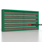 Планкен для забора Printec под дерево 120 mm RAL 6002 – покрытие порошковое, толщина 0,45 мм в Новороссийске | фото 3