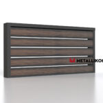 Планкен для забора Printec под дерево 120 mm RAL 7024 – покрытие полиэстер, толщина 0,45 мм в Новороссийске | фото 4
