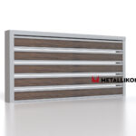 Планкен для забора Printec под дерево 120 mm RAL 7004 – покрытие порошковое, толщина 0,45 мм в Новороссийске | фото 3